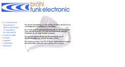 Desktop Screenshot of broehl-funk-electronic.de